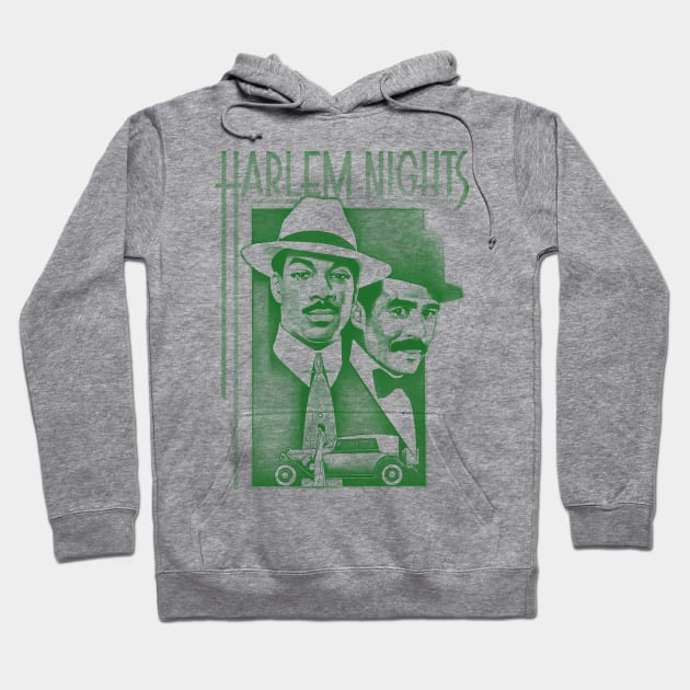 Harlem nights - green solid style Hoodie by Loreatees